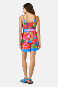 Gorman NZ - Pressed Flower Cotton Playsuit - print