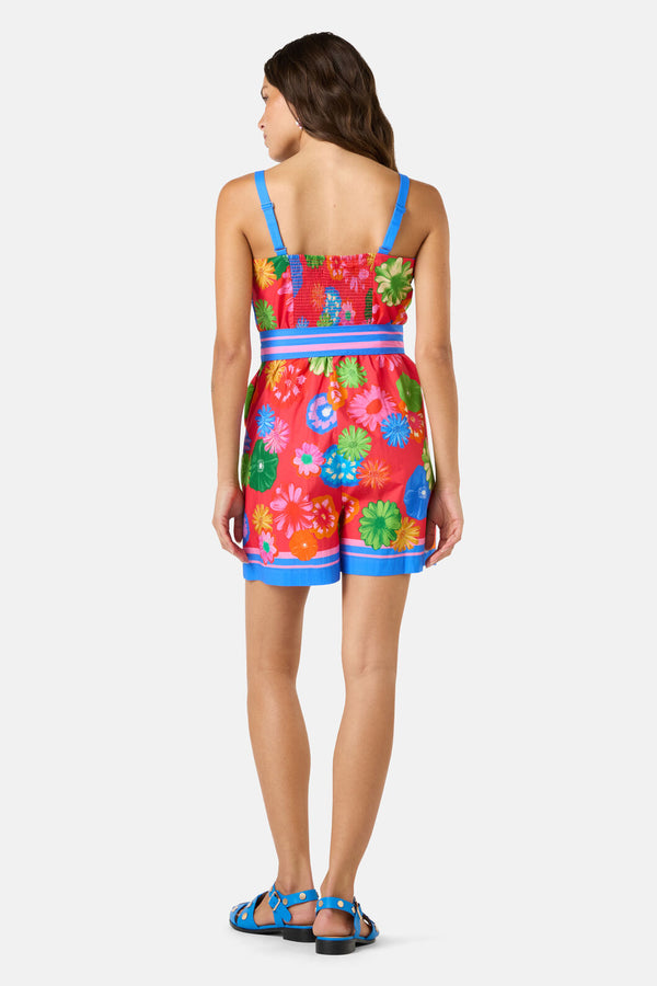 Gorman NZ - Pressed Flower Cotton Playsuit - print