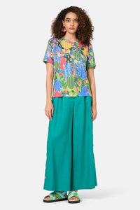 Gorman NZ - Flower Garden Hemp Tee - print