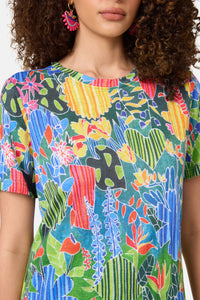 Gorman NZ - Flower Garden Hemp Tee - print