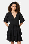 Gorman NZ - Party People Ruffle Dress - black