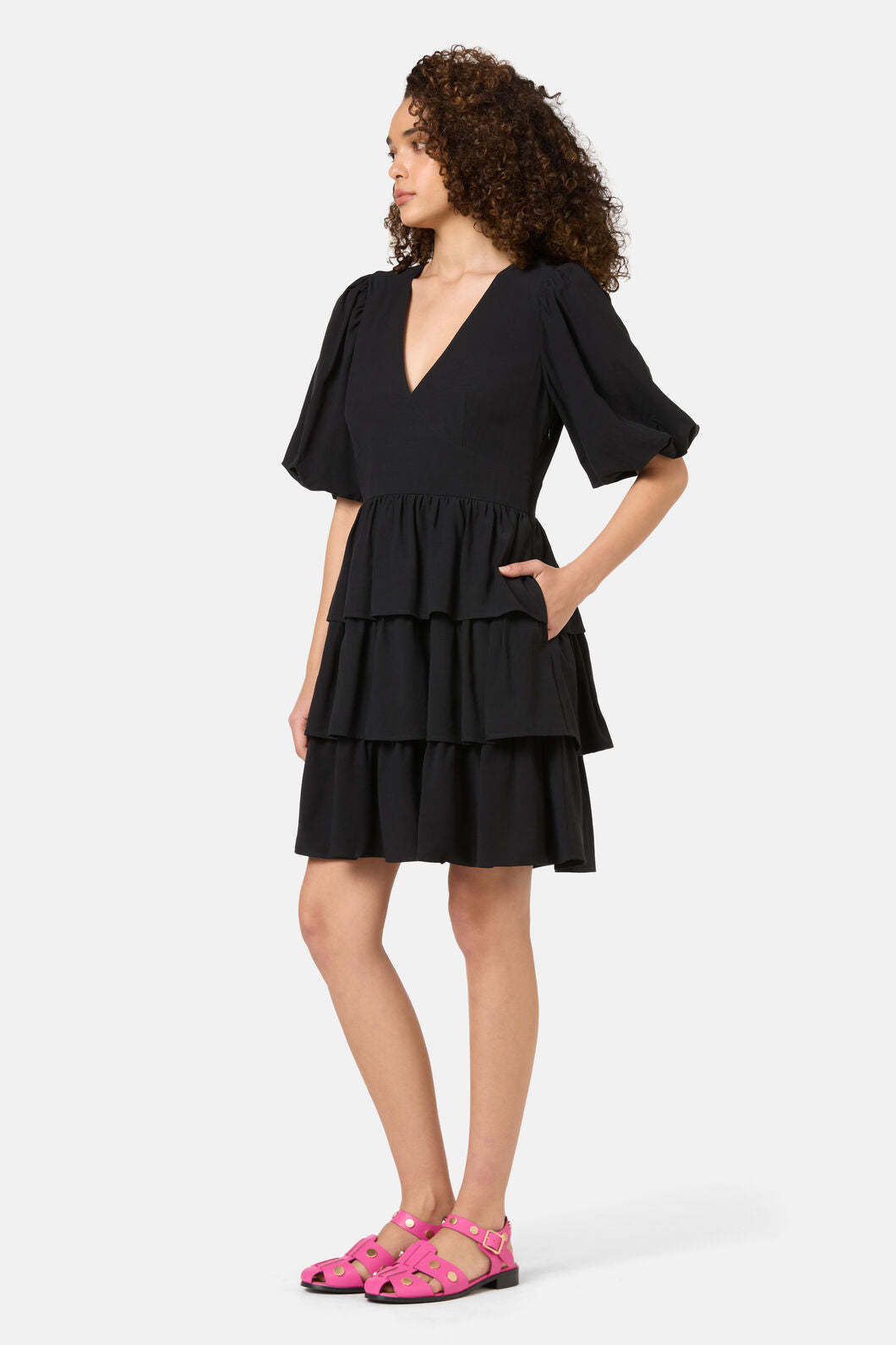 Gorman NZ - Party People Ruffle Dress - black