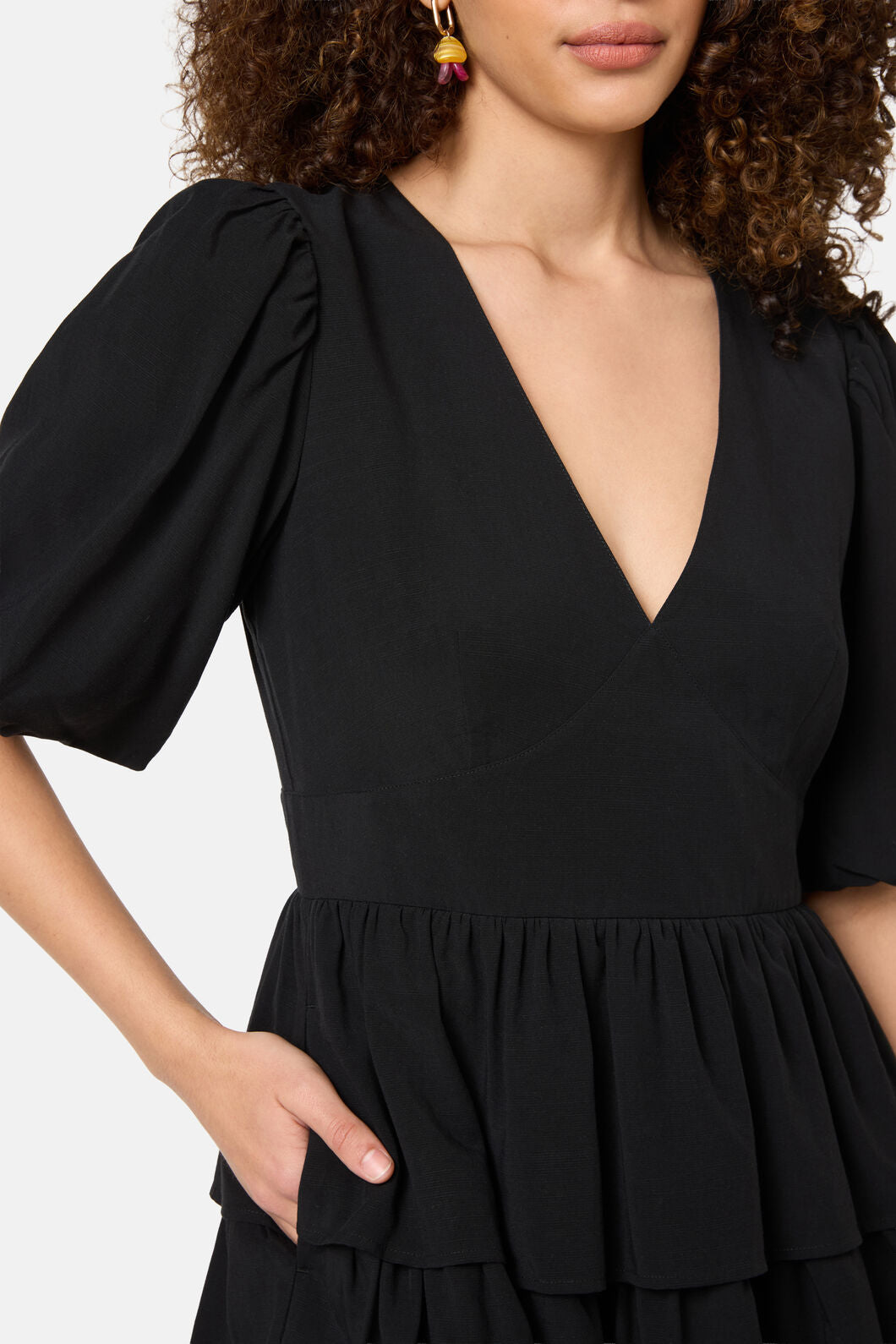 Gorman NZ - Party People Ruffle Dress - black