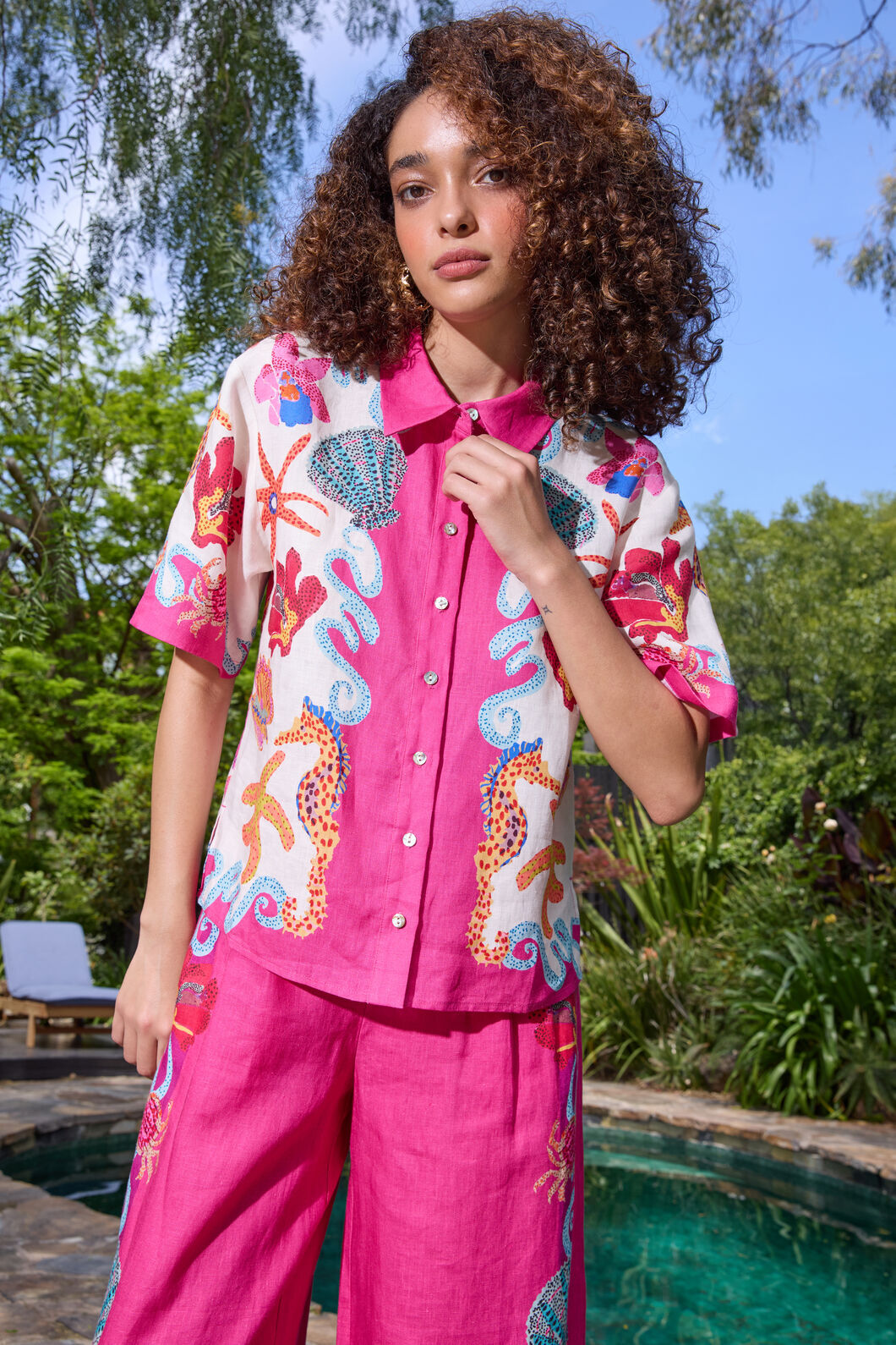 Gorman NZ - Mermaid Resort Print Shirt - print