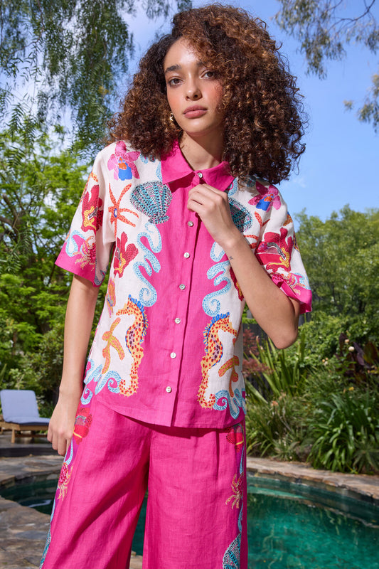 Gorman NZ - Mermaid Resort Print Shirt - print