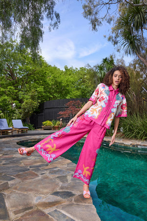 Gorman NZ - Mermaid Resort Print Pant - print