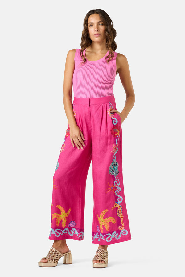Gorman NZ - Mermaid Resort Print Pant - print