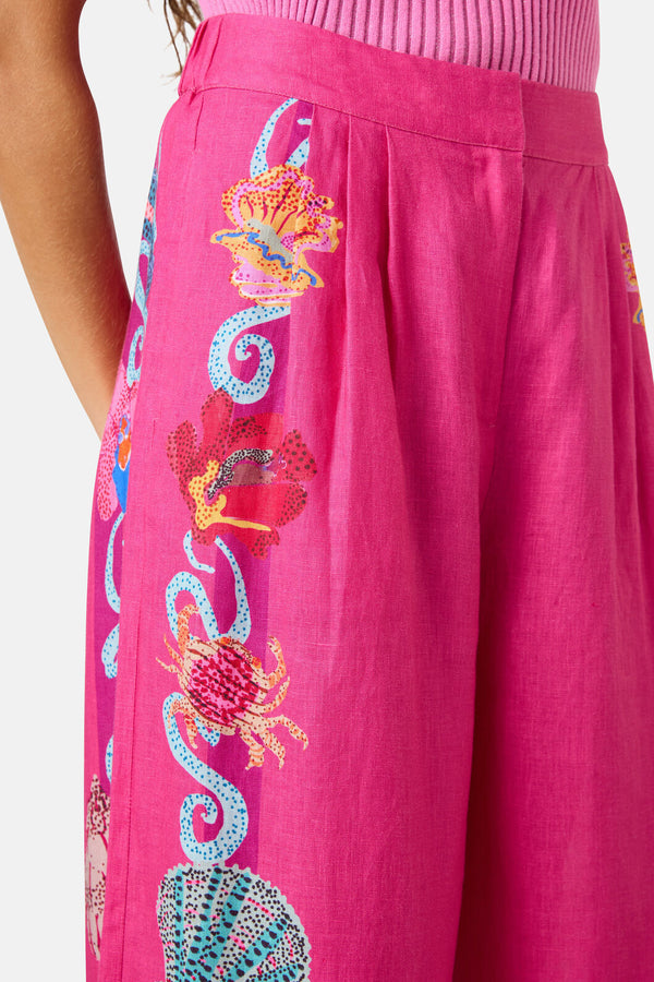 Gorman NZ - Mermaid Resort Print Pant - print