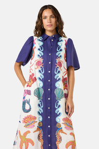 Gorman NZ - Mermaid Vacation Midi Dress - print