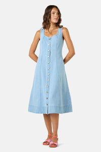 Gorman NZ - Sweetheart Denim Midi Dress - denim