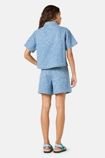 Gorman NZ - Sea Bubbles Denim Shirt - print