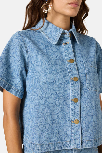 Gorman NZ - Sea Bubbles Denim Shirt - print