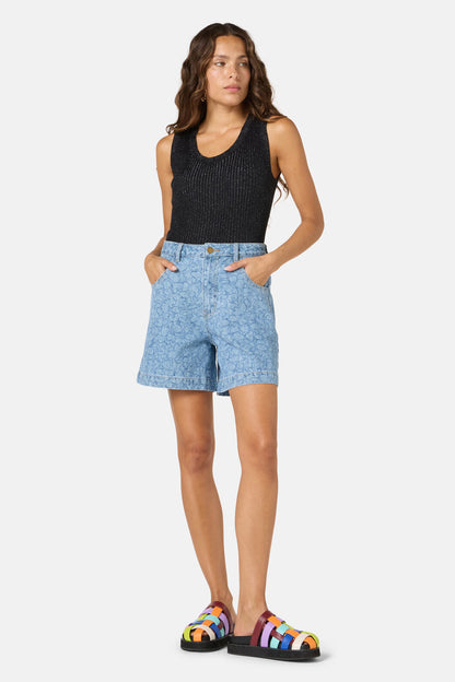 Gorman NZ - Sea Bubbles Denim Short - print