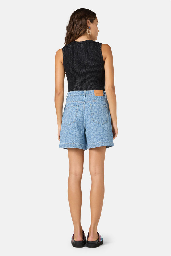 Gorman NZ - Sea Bubbles Denim Short - print