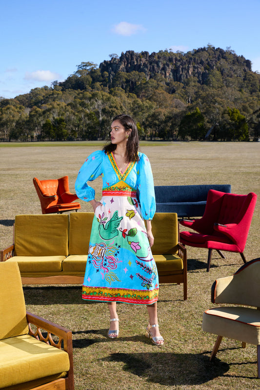 Gorman NZ - Good Fortune Party Dress - print