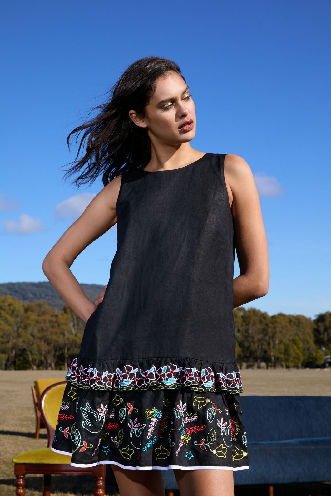 Gorman NZ - Good Fortune Shift Dress - black