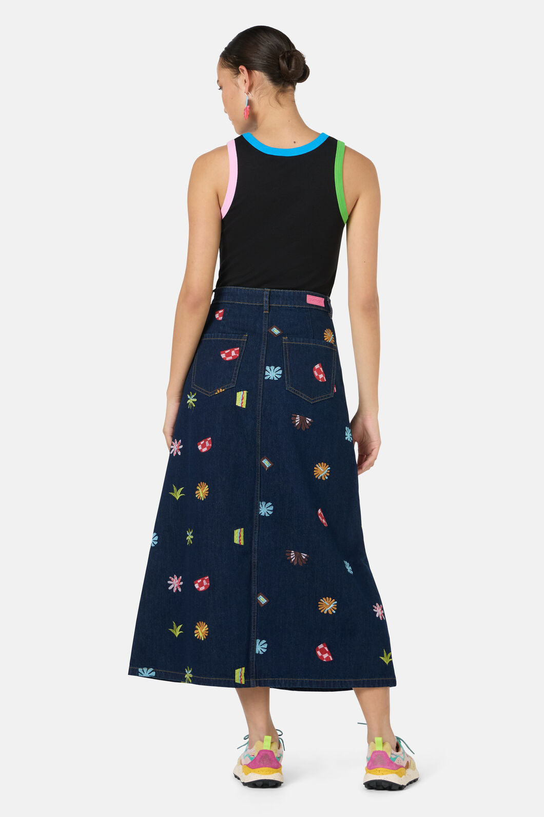 Gorman NZ - Tropic Pop Denim Skirt - indigo