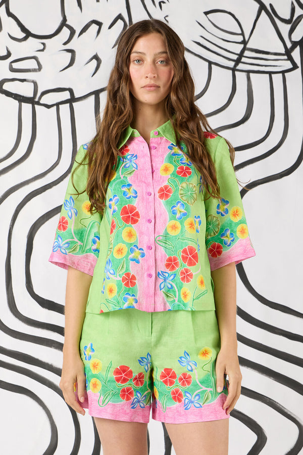 Gorman NZ - Botanica Linen Print Shirt - print