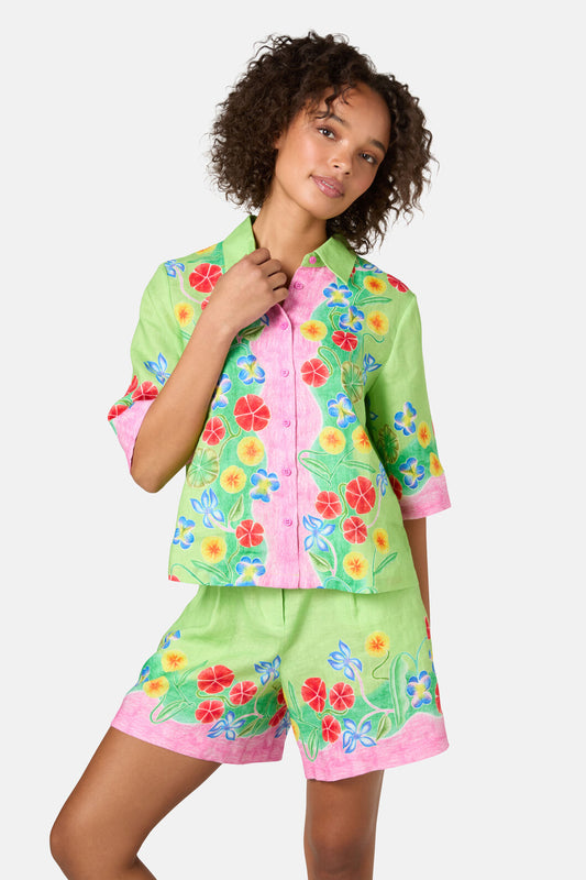 Gorman NZ - Botanica Linen Print Shirt - print
