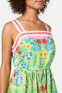 Gorman NZ - Botanica Linen Long Dress - print