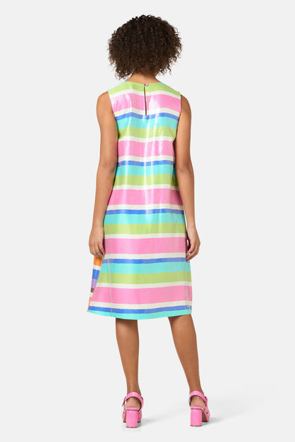 Gorman NZ - Holiday Stripe Sequin Dress - print