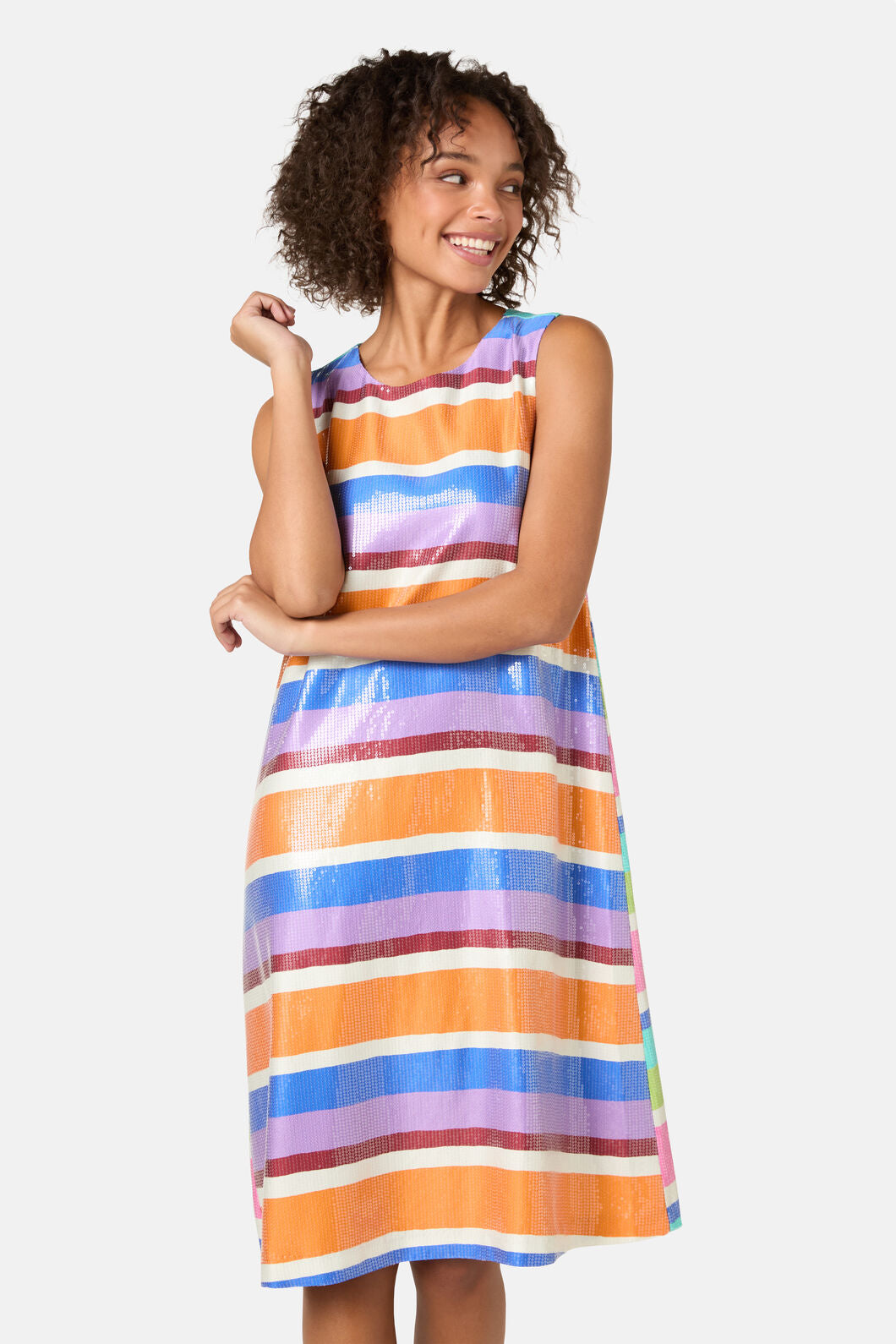 Gorman NZ - Holiday Stripe Sequin Dress - print