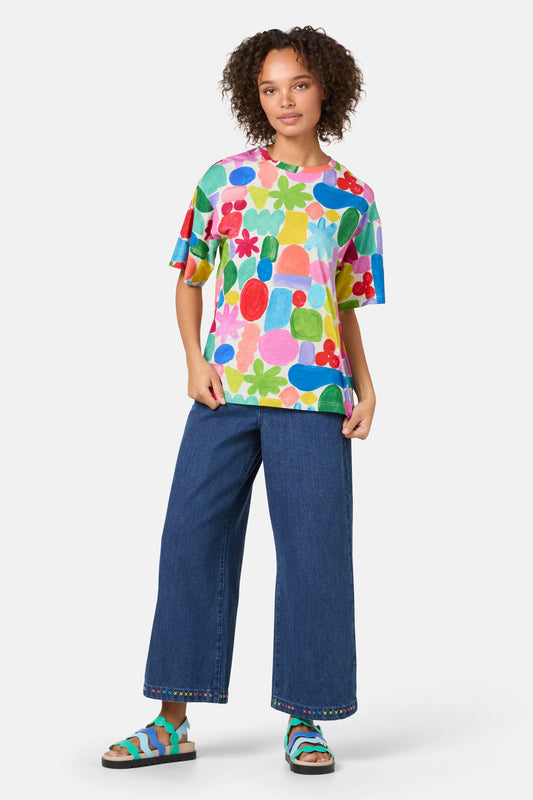 Gorman NZ - Stamp Your Feet Print OS Tee - print