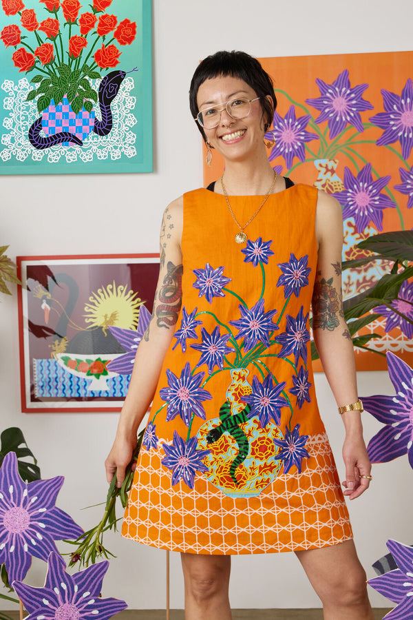 Gorman NZ - Serpent's Bloom Shift Dress - print