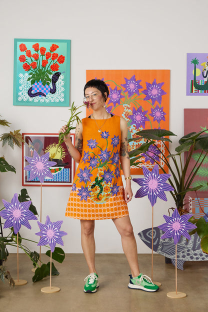 Gorman NZ - Serpent's Bloom Shift Dress - print