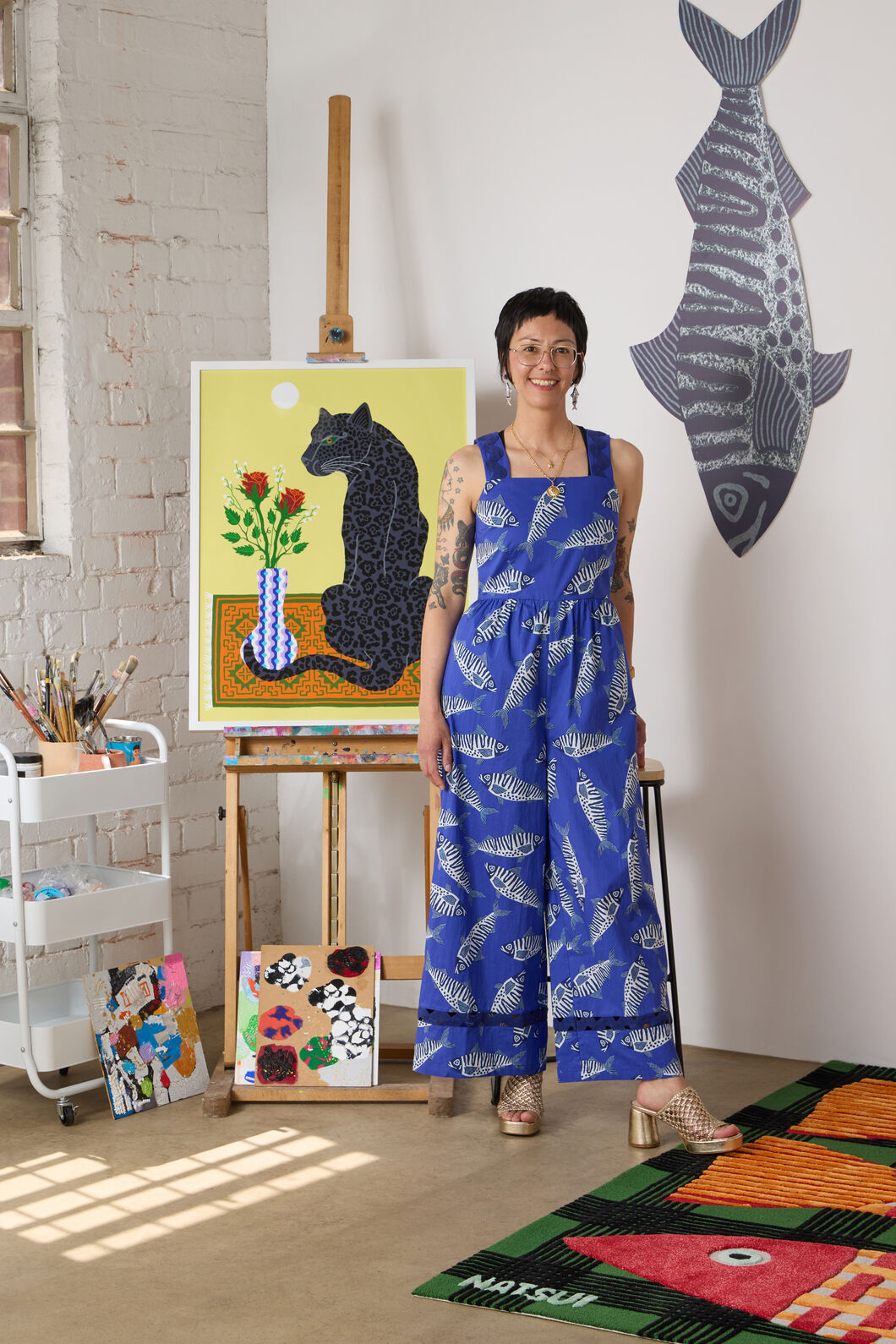 Gorman NZ - Fishy Fishy Print Pantsuit - print