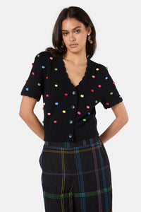 Gorman NZ - Spotty Summer Cardigan - black