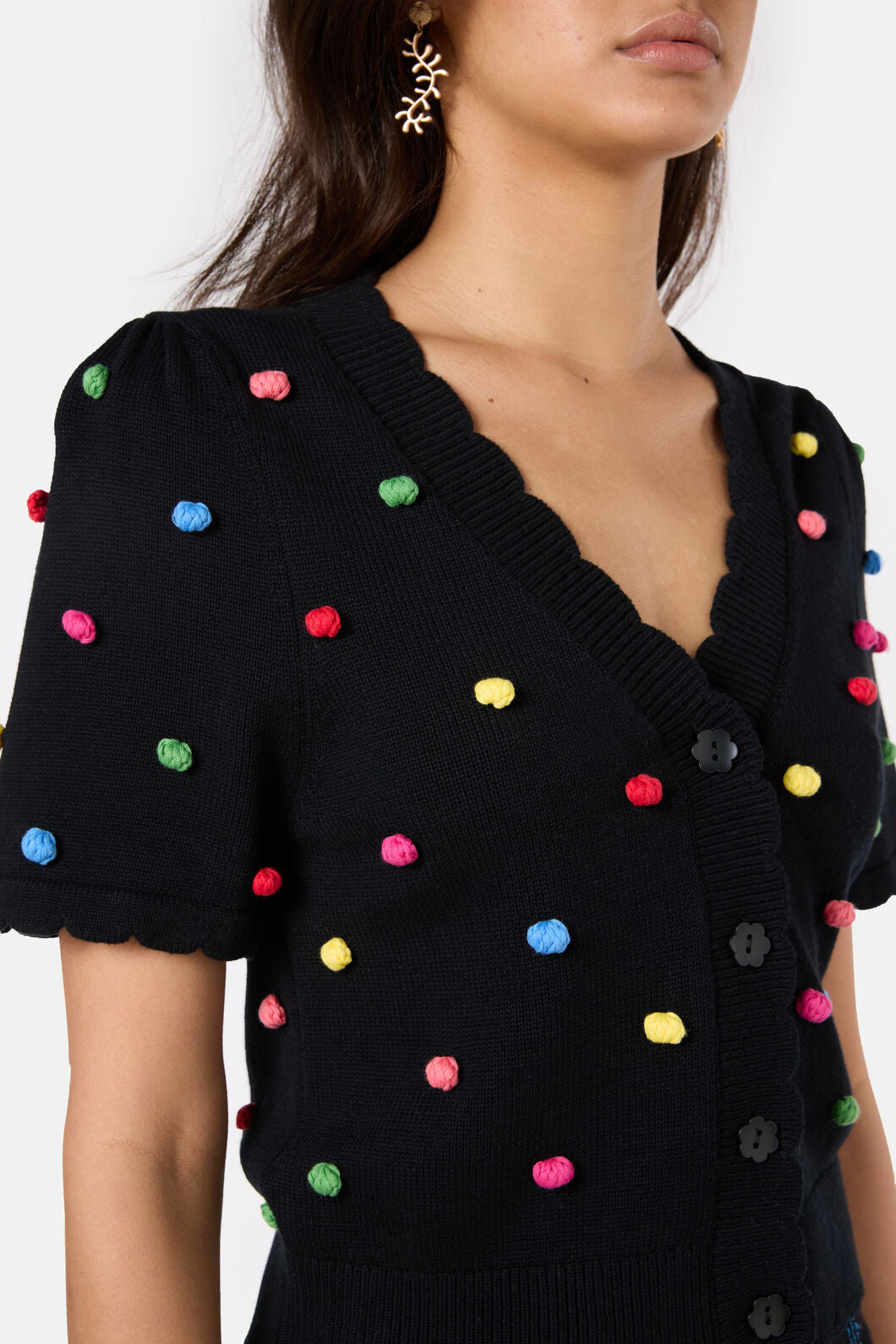Gorman NZ - Spotty Summer Cardigan - black