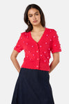 Gorman NZ - Spotty Summer Cardigan - red