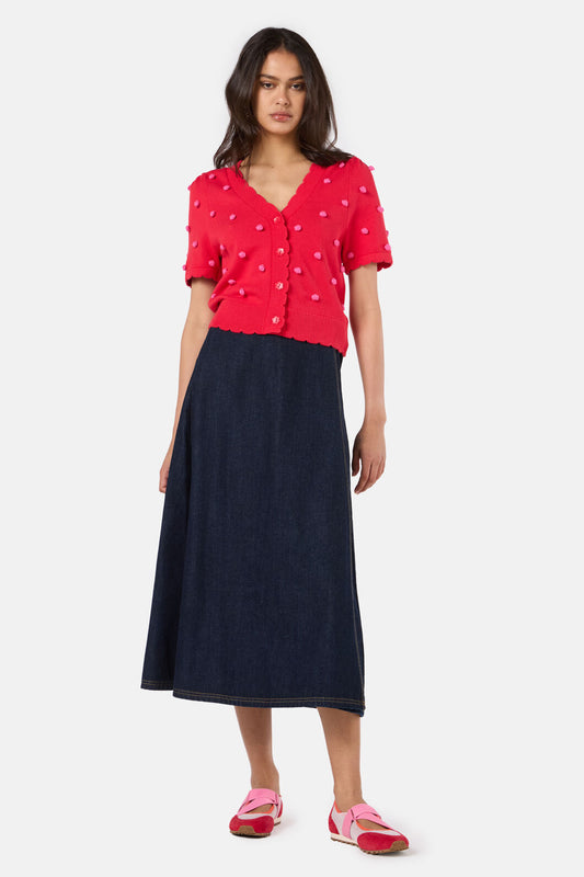 Gorman NZ - Spotty Summer Cardigan - red