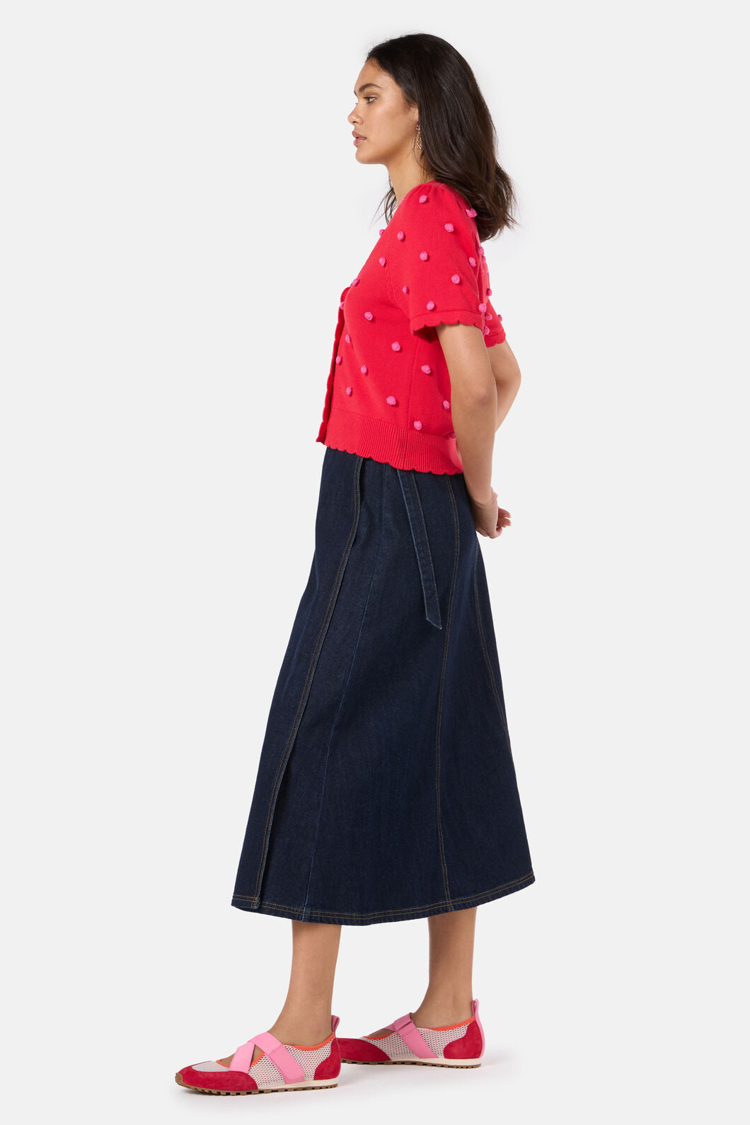 Gorman NZ - Spotty Summer Cardigan - red