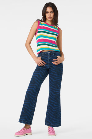 Gorman NZ - Racing Stripe Jean - print