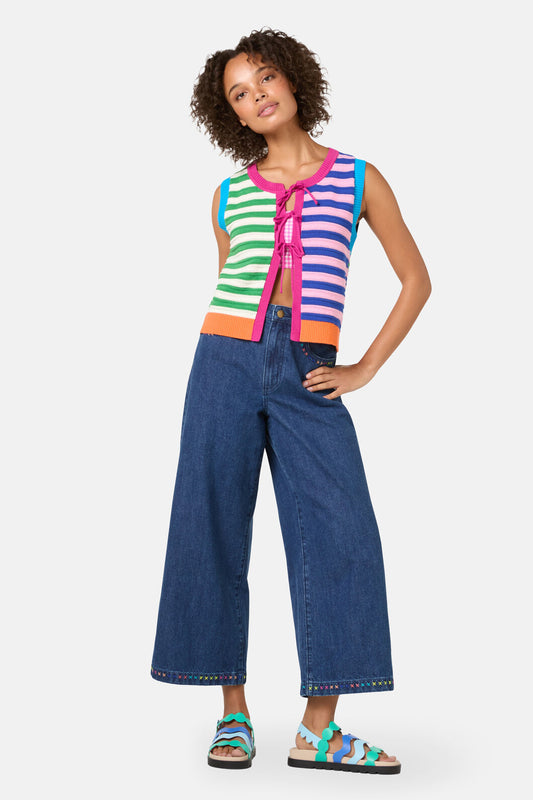 Gorman NZ - Clementine Cotton Knit Vest - multi