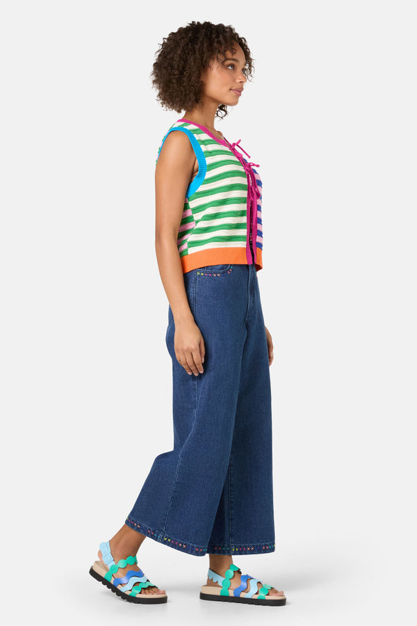 Gorman NZ - Clementine Cotton Knit Vest - multi