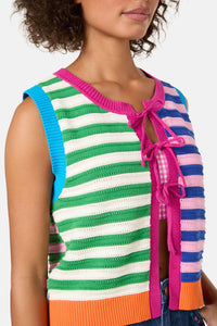 Gorman NZ - Clementine Cotton Knit Vest - multi