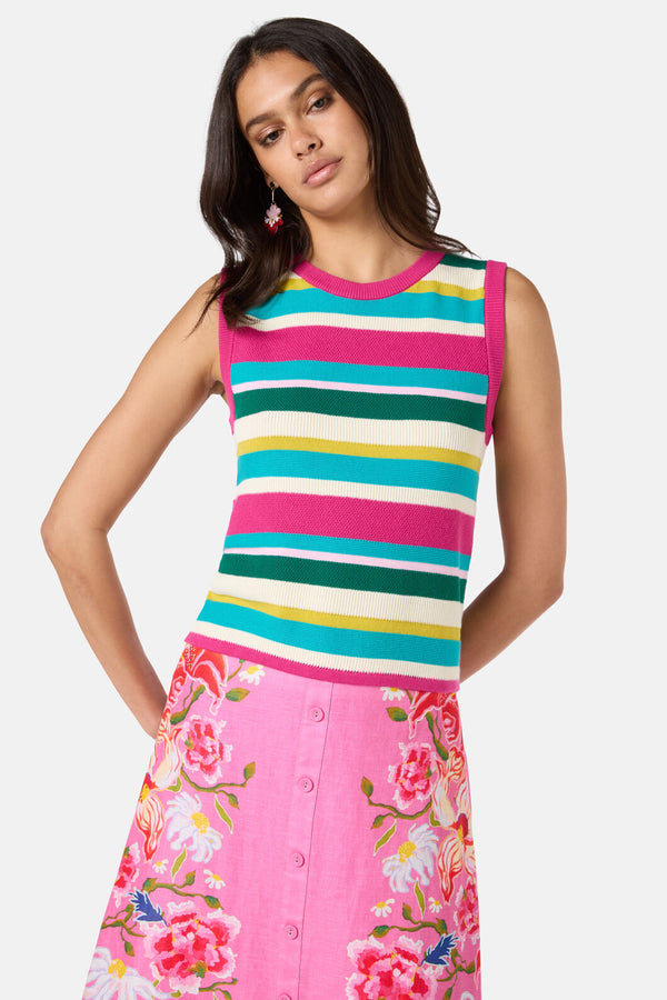 Gorman NZ - Morgan Knit Stripe Tank - stripe