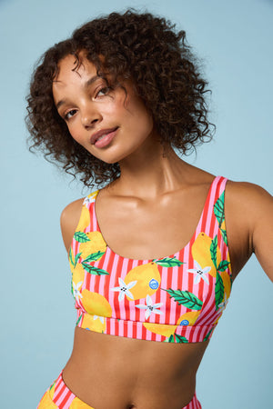 Gorman NZ - Lemonade Print Bikini Top - print