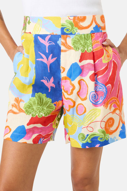 Gorman NZ - Fleur Tango Linen Short - print