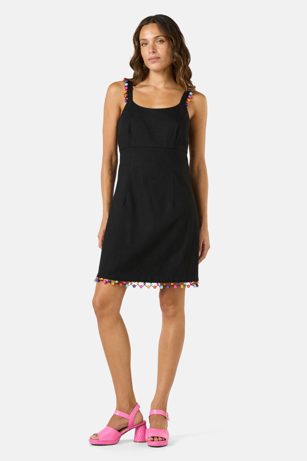 Gorman NZ - Beaded Trim Party Dress - black