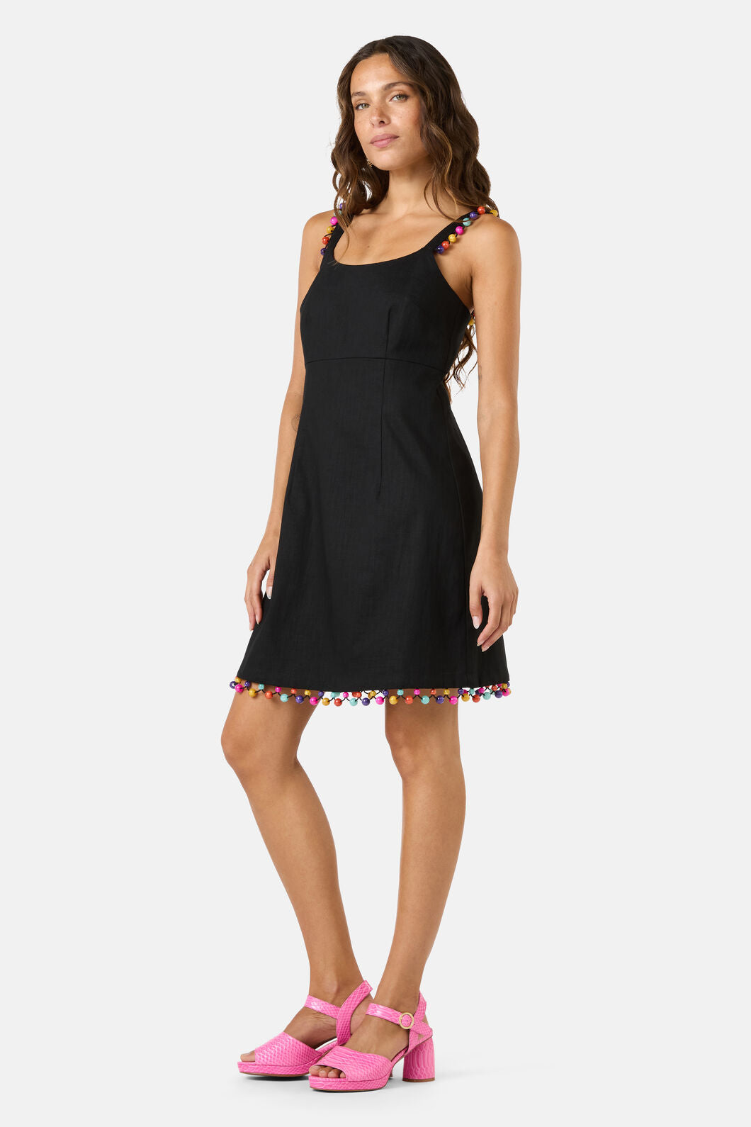 Gorman NZ - Beaded Trim Party Dress - black