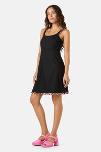 Gorman NZ - Beaded Trim Party Dress - black