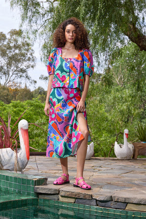 Gorman NZ - Caravan Holiday Linen Top - print