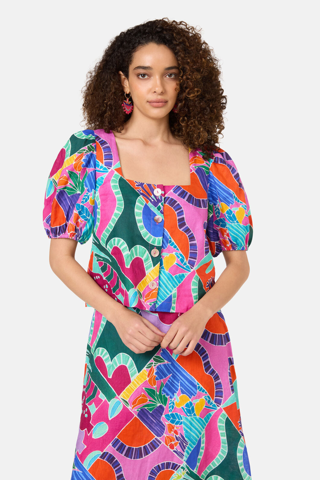 Gorman NZ - Caravan Holiday Linen Top - print