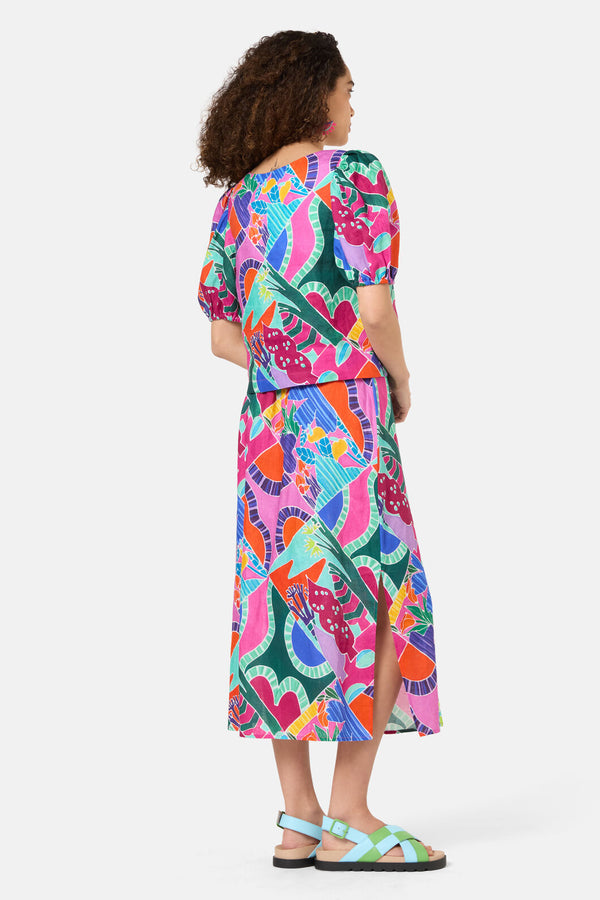 Gorman NZ - Caravan Holiday Linen Top - print