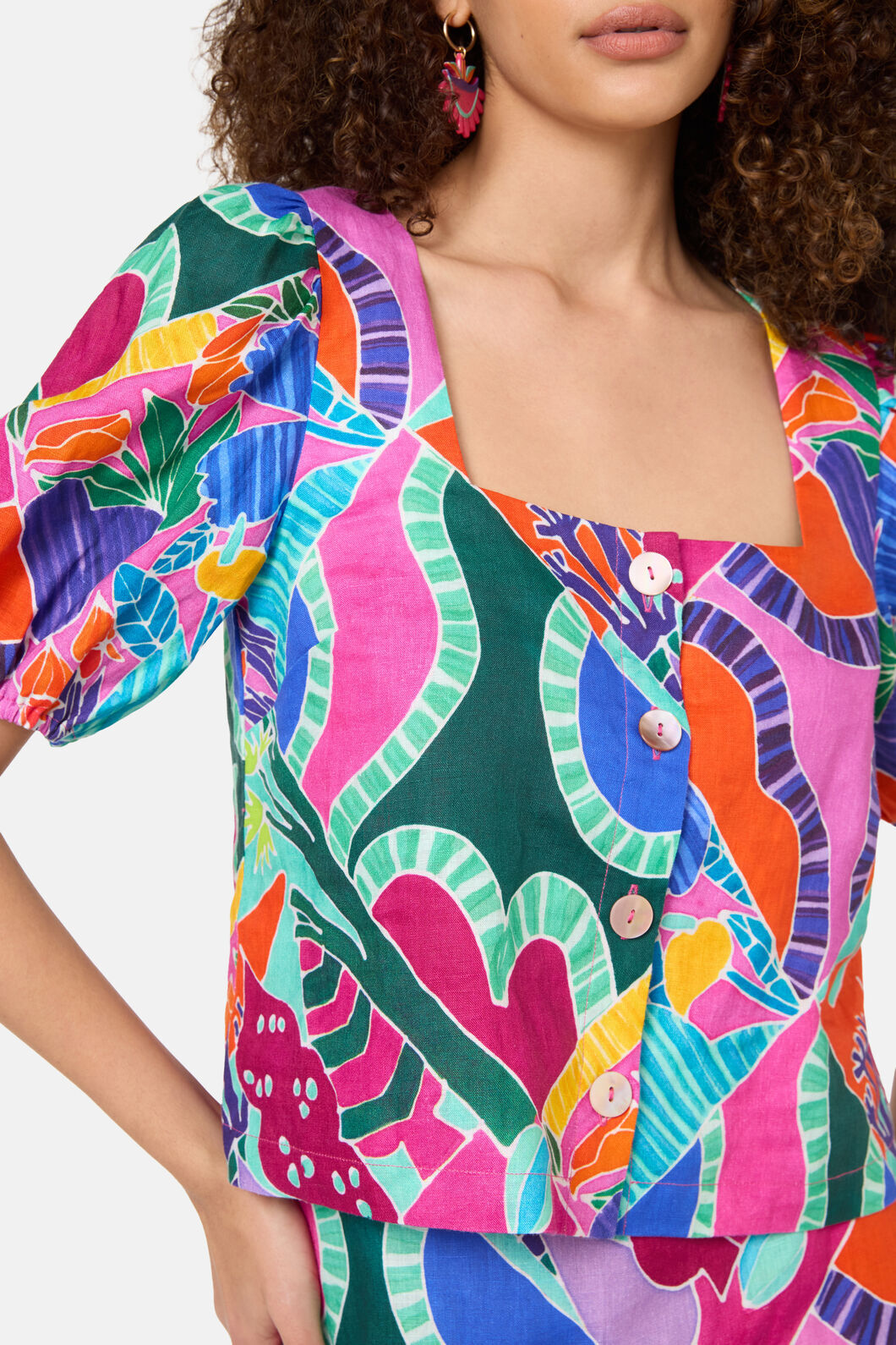 Gorman NZ - Caravan Holiday Linen Top - print