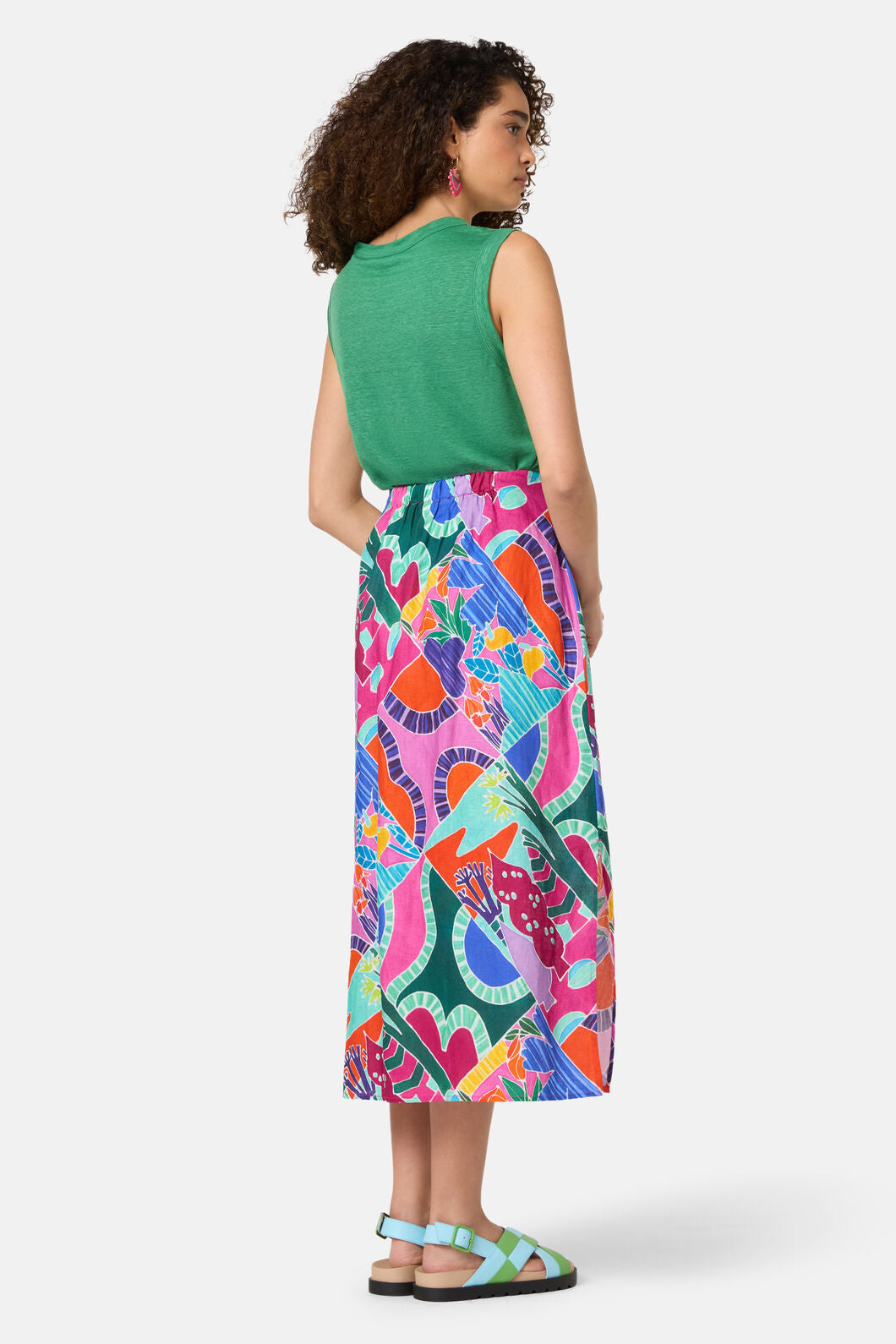 Gorman NZ - Caravan Holiday Midi Skirt - print